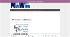 Desktop Screenshot of midwestmealworms.com